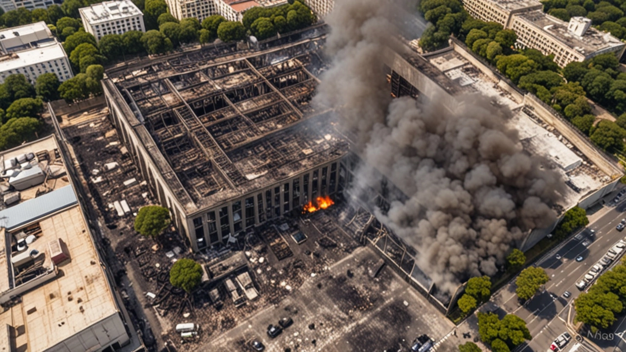 Incêndio Destrói Exposição da Warner Bros no Shopping Nova América no Rio de Janeiro