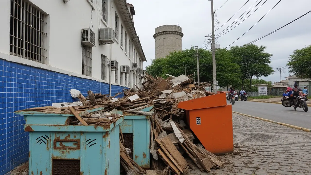Lixo no Beco do SAAE em Juazeiro: leitor exige fiscalização